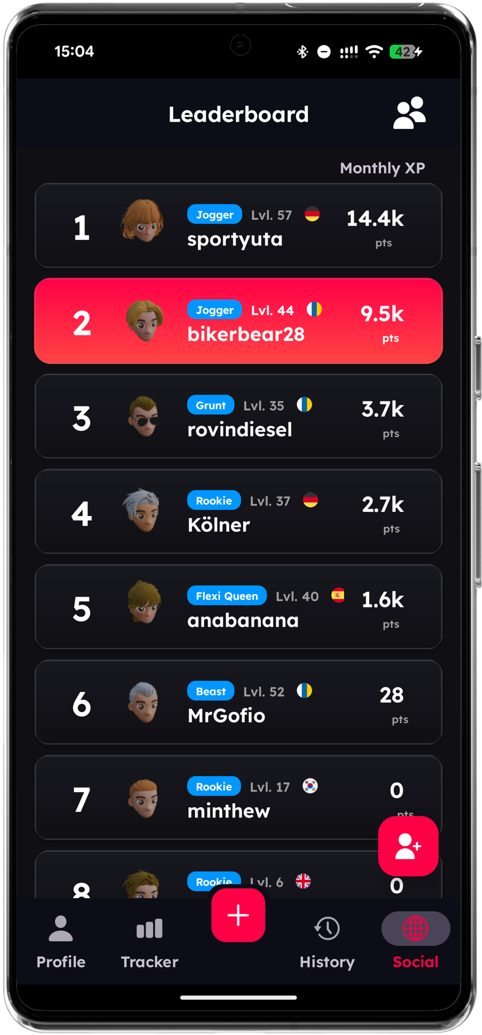 Leaderboard Feature